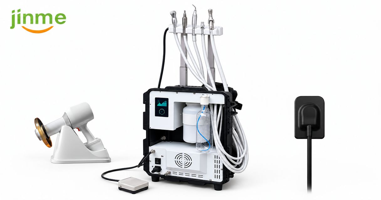Portable dental equipment for mobile care teams