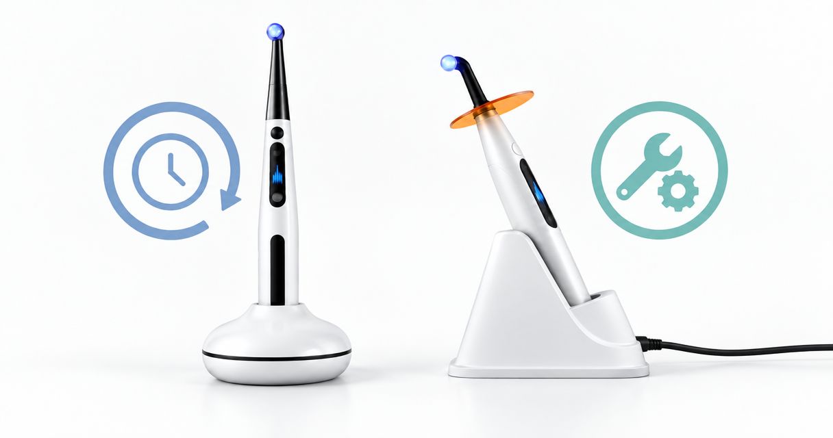 Corded vs cordless dental curing lights: uptime and maintenance