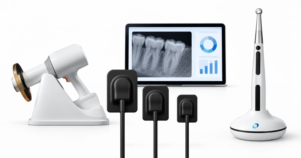 Dental X-ray sensor sizes: active area and patient fit