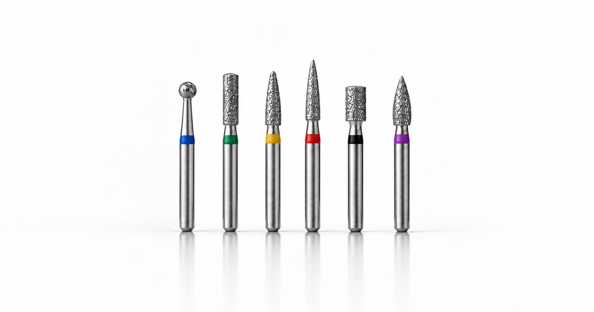 How to select diamond dental burs by shape and grit