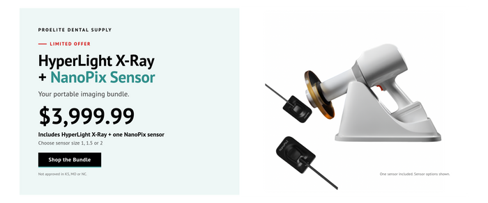 HyperLight X-Ray + NanoPix Sensor Bundle limited offer banner